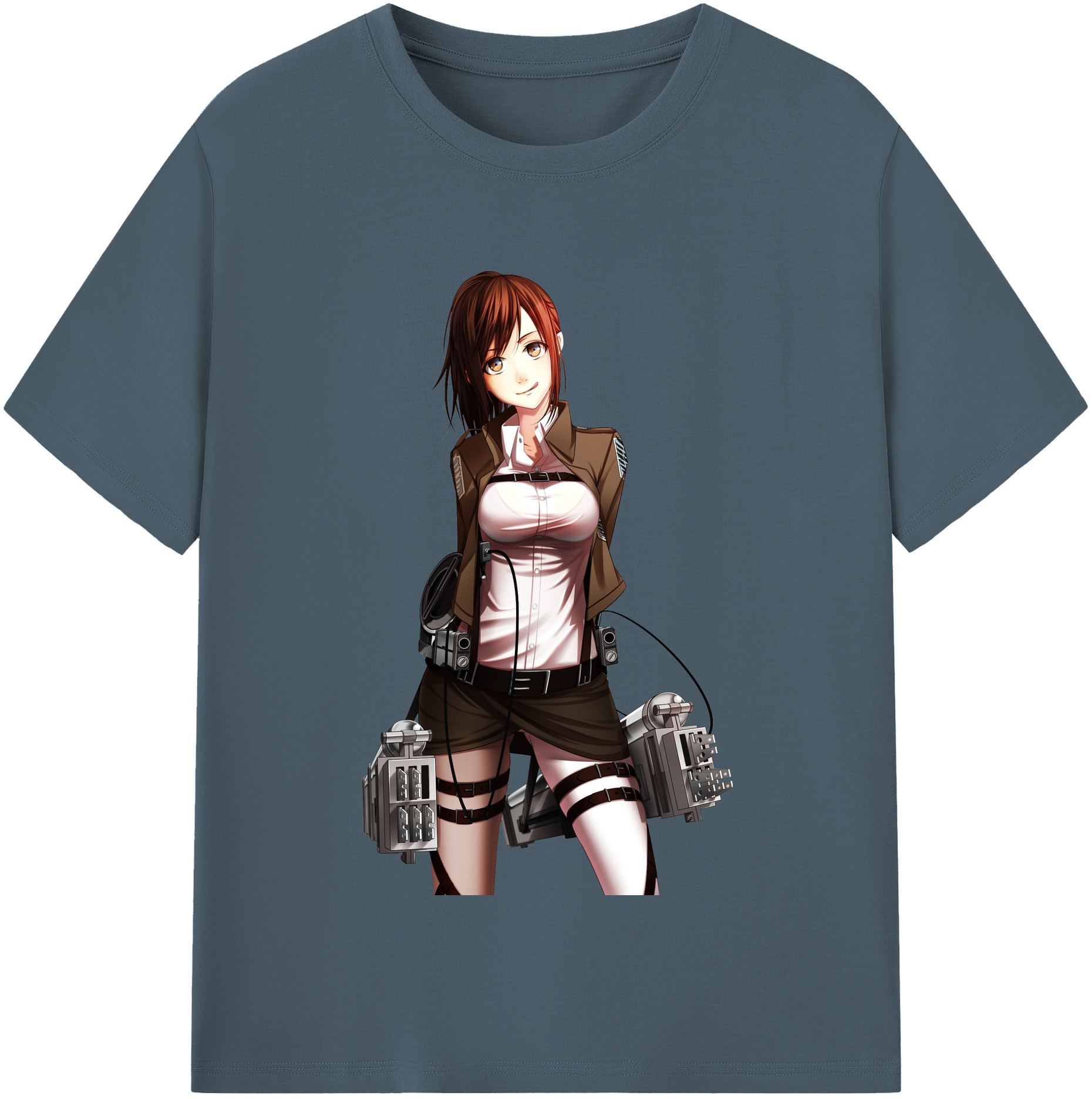 （画像用） 進撃の巨人 サシャ·ブラウス Attack on Titan Sasha Blaus 綿100％半袖Tシャツ（フロントプリント）
